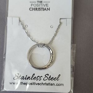 NWT❣️The Positive Christian Stainless Steel Necklace